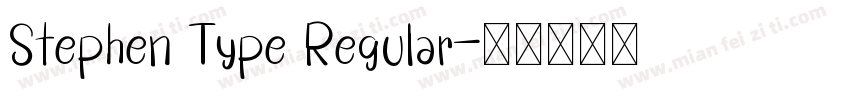 Stephen Type Regular字体转换